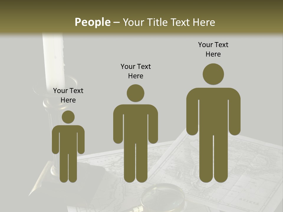 Handle Magnifier Table PowerPoint Template