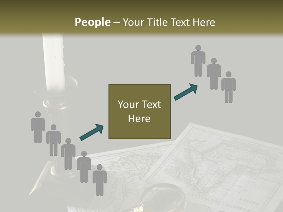Handle Magnifier Table PowerPoint Template