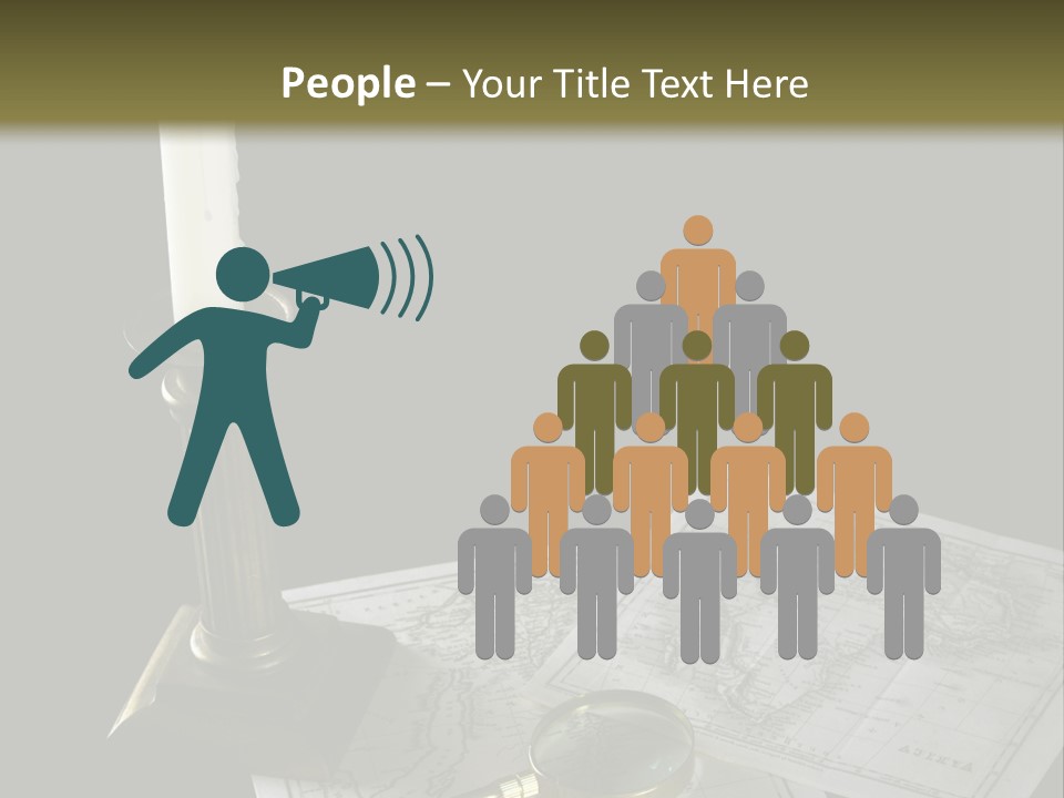 Handle Magnifier Table PowerPoint Template