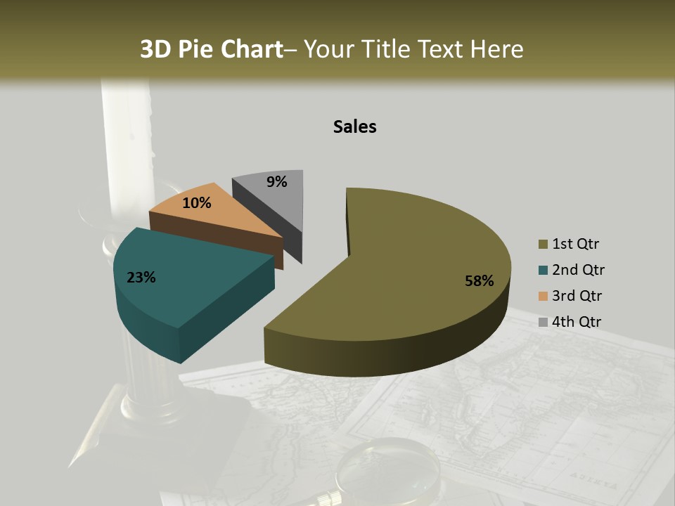 Handle Magnifier Table PowerPoint Template