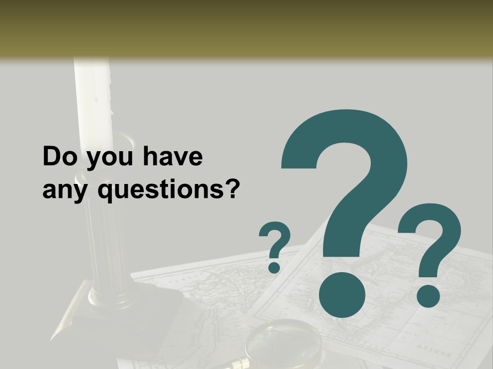 Handle Magnifier Table PowerPoint Template