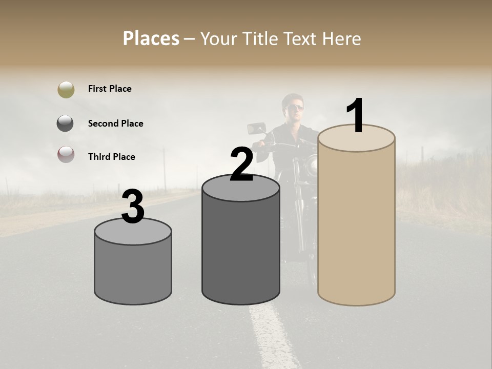 Boy Rider Speed PowerPoint Template