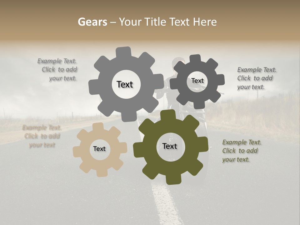 Boy Rider Speed PowerPoint Template