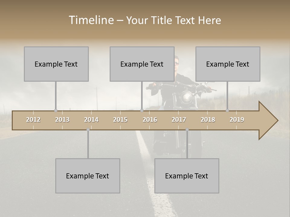 Boy Rider Speed PowerPoint Template