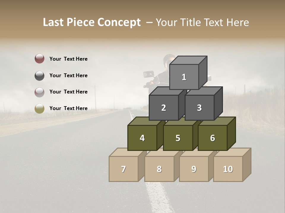 Boy Rider Speed PowerPoint Template