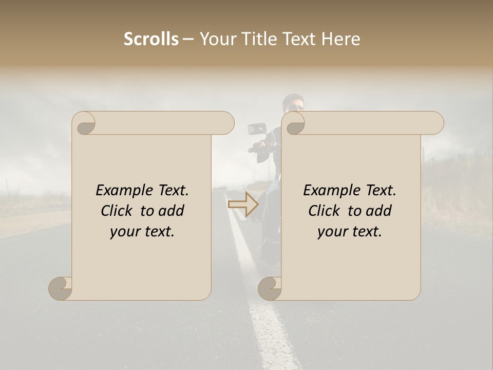 Boy Rider Speed PowerPoint Template