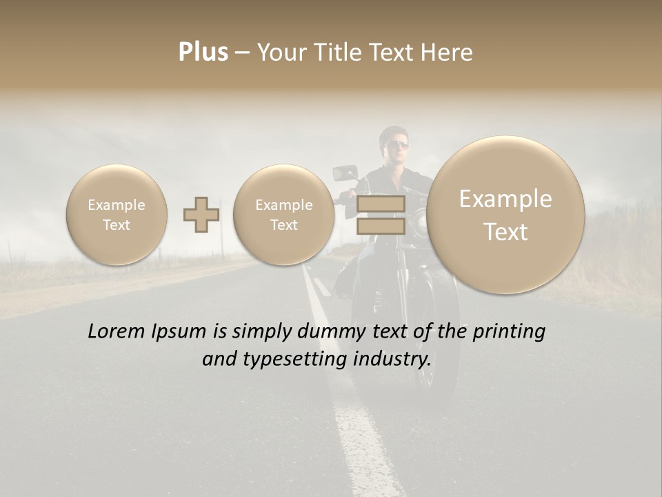 Boy Rider Speed PowerPoint Template