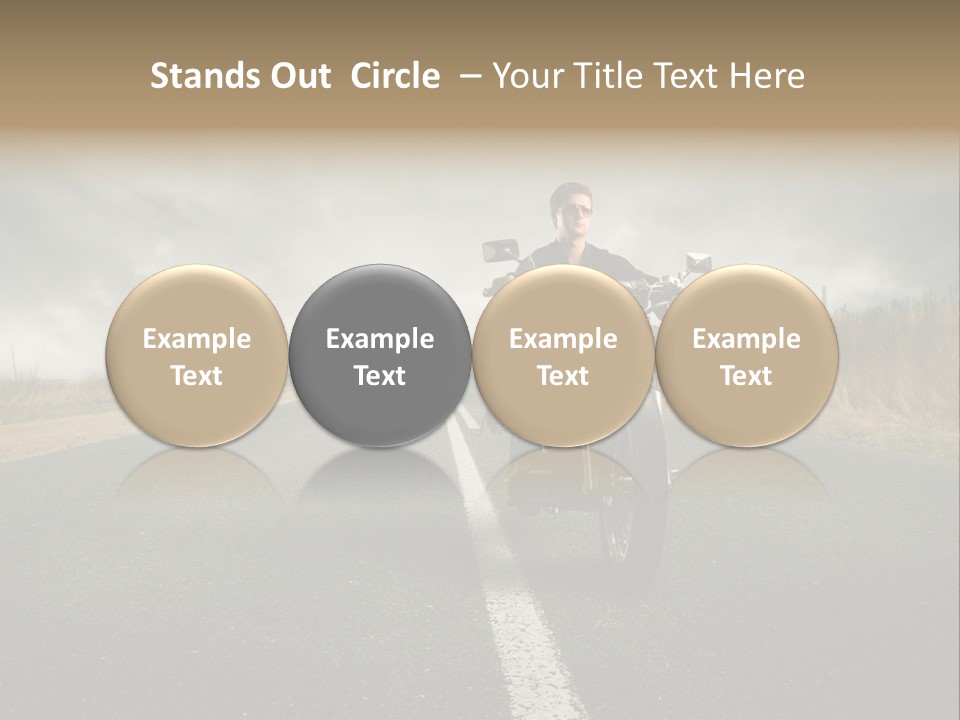 Boy Rider Speed PowerPoint Template