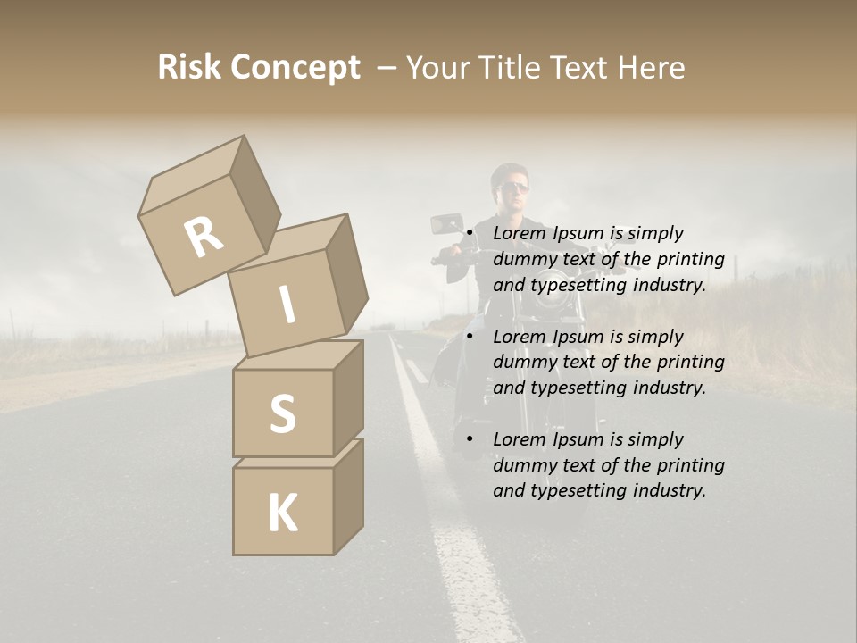 Boy Rider Speed PowerPoint Template