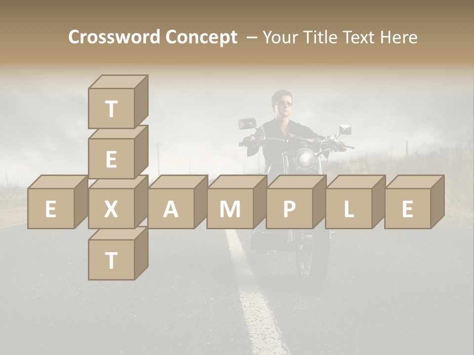 Boy Rider Speed PowerPoint Template