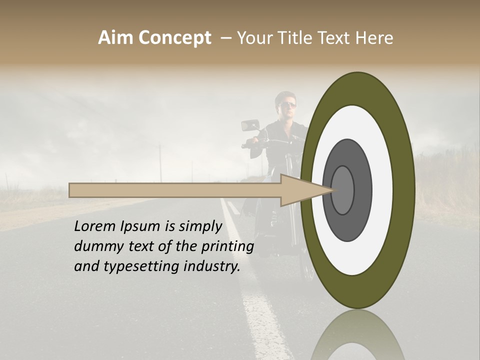 Boy Rider Speed PowerPoint Template