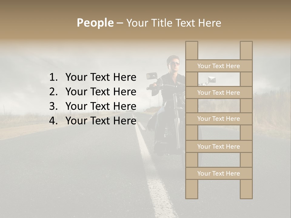 Boy Rider Speed PowerPoint Template