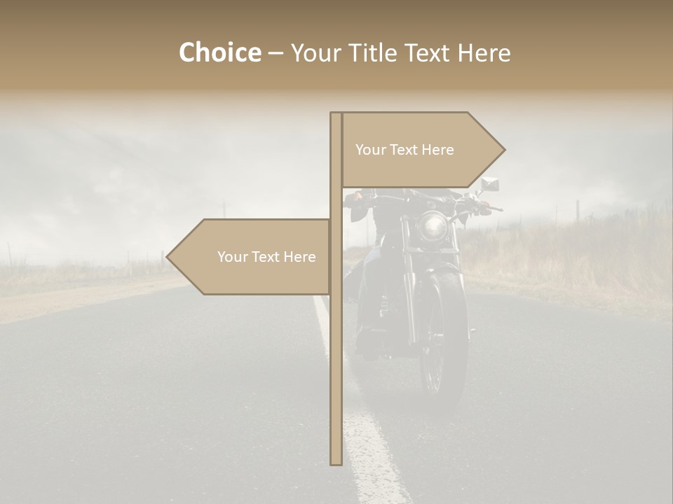 Boy Rider Speed PowerPoint Template