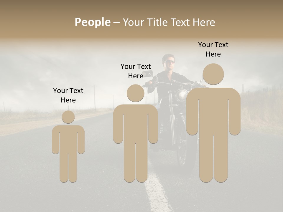 Boy Rider Speed PowerPoint Template