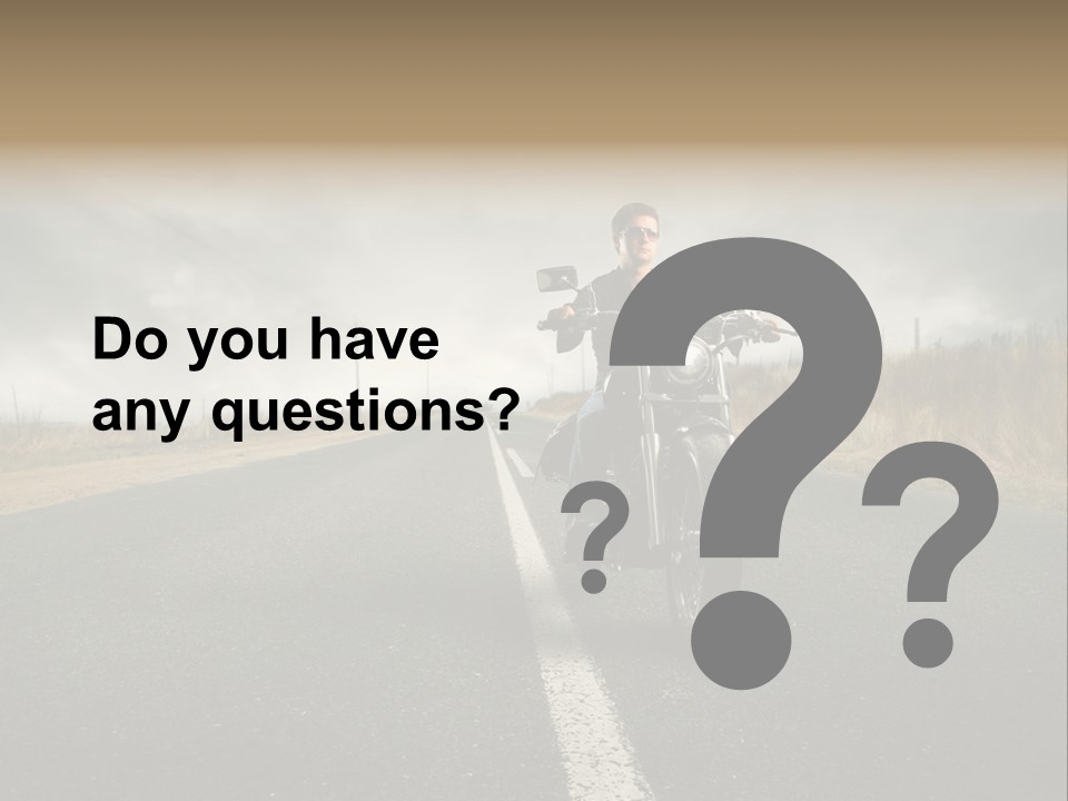 Boy Rider Speed PowerPoint Template