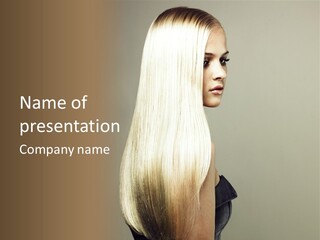 Woman Feminine Model PowerPoint Template