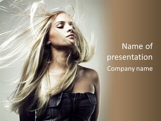 Beautiful Shampoo Human PowerPoint Template