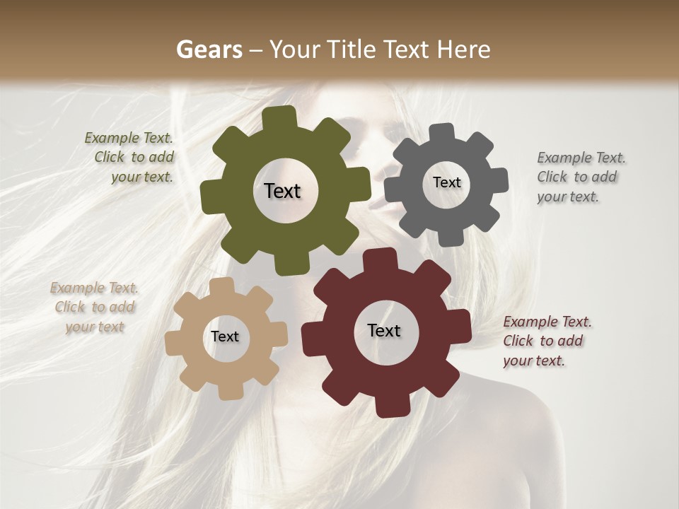 Beautiful Shampoo Human PowerPoint Template