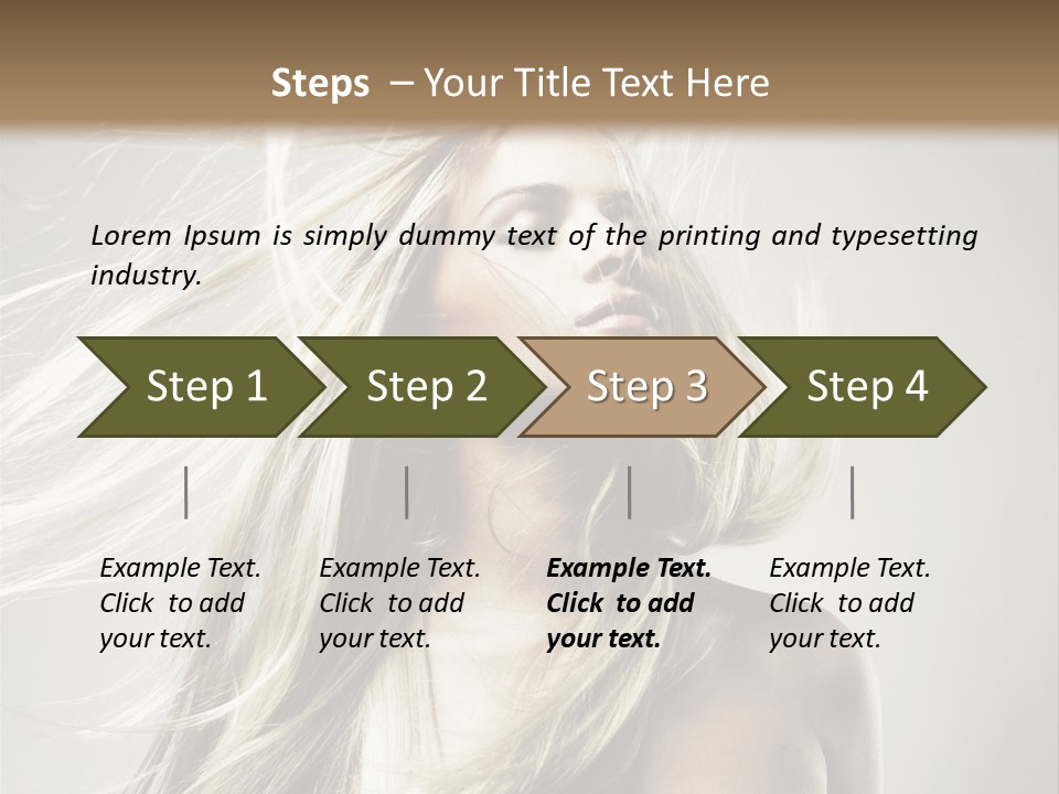Beautiful Shampoo Human PowerPoint Template