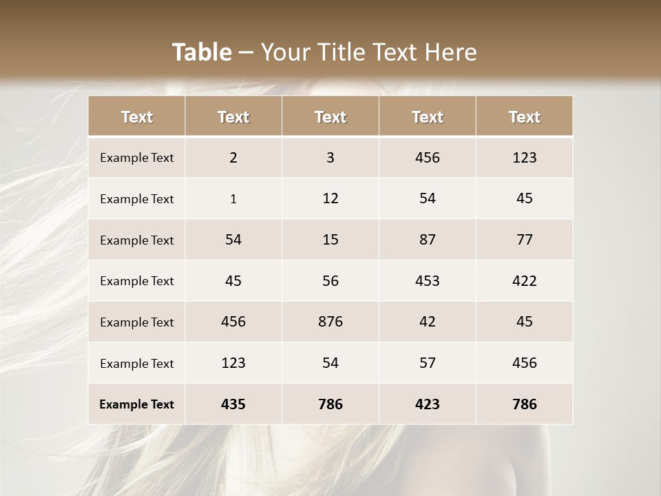 Beautiful Shampoo Human PowerPoint Template