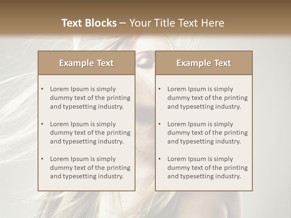 Beautiful Shampoo Human PowerPoint Template