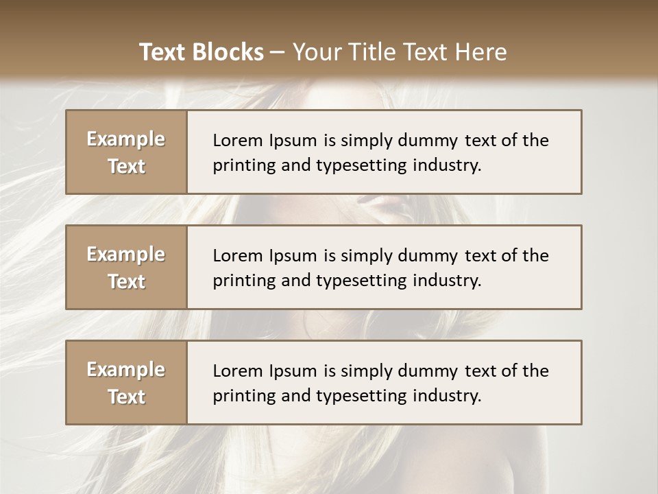 Beautiful Shampoo Human PowerPoint Template