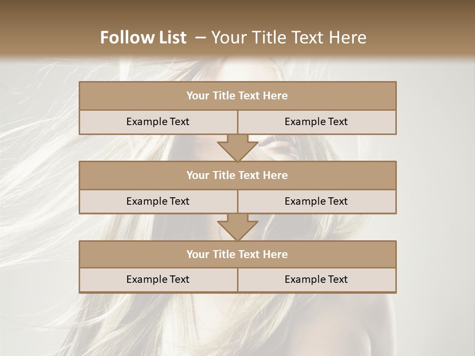 Beautiful Shampoo Human PowerPoint Template