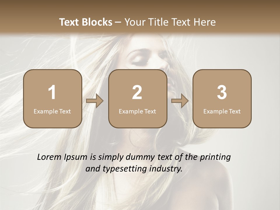 Beautiful Shampoo Human PowerPoint Template