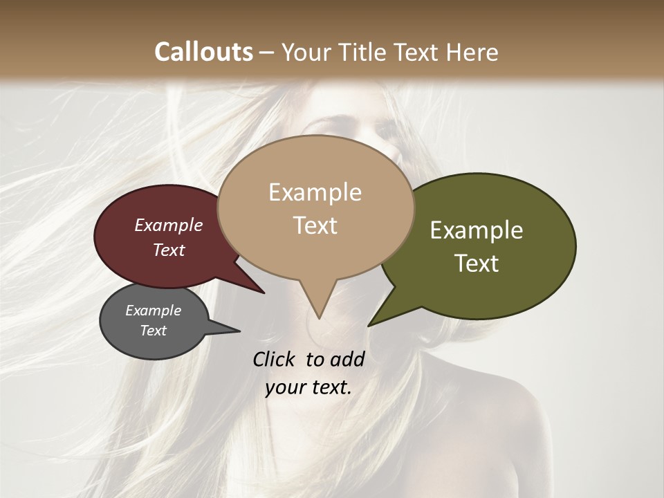 Beautiful Shampoo Human PowerPoint Template