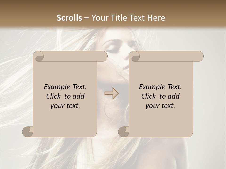 Beautiful Shampoo Human PowerPoint Template