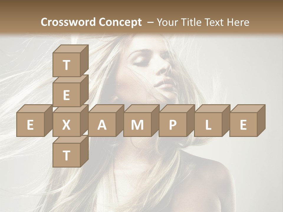 Beautiful Shampoo Human PowerPoint Template