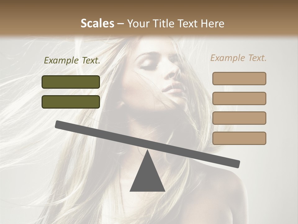 Beautiful Shampoo Human PowerPoint Template