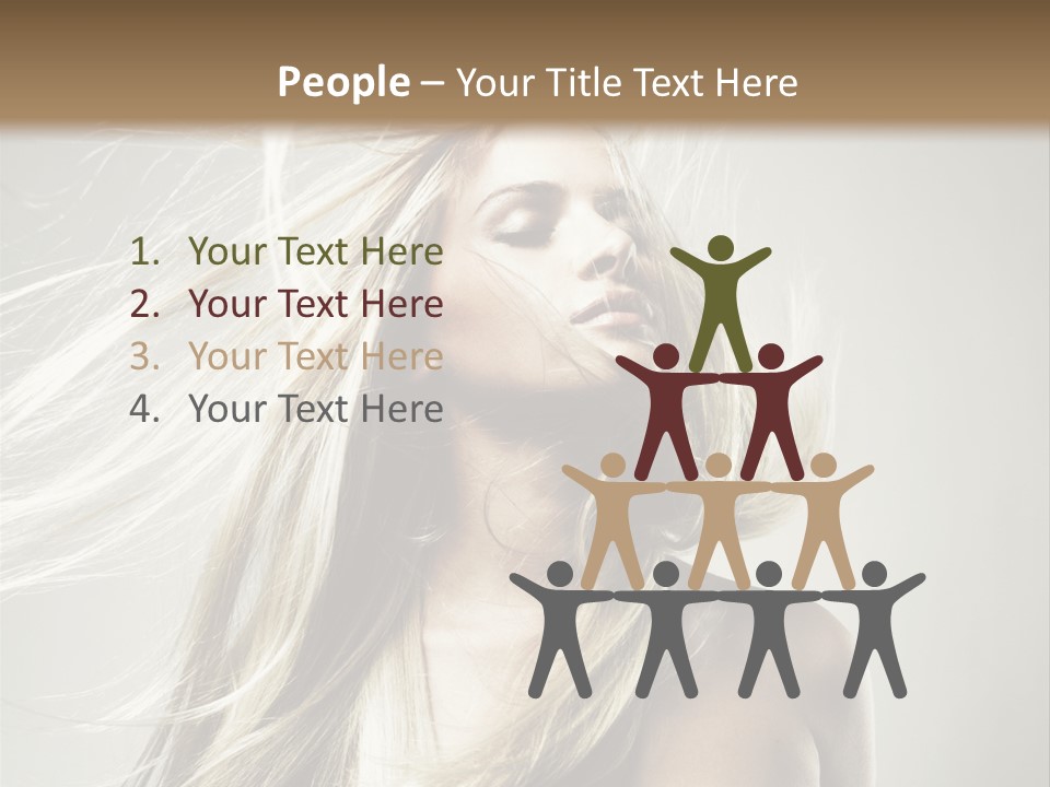 Beautiful Shampoo Human PowerPoint Template