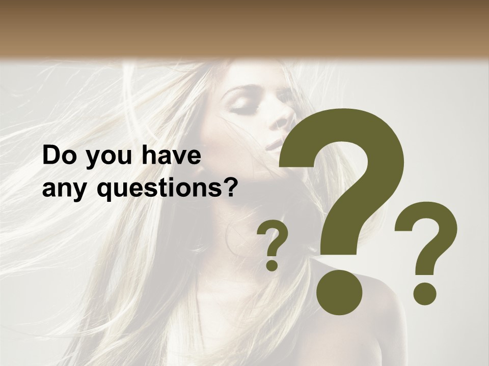 Beautiful Shampoo Human PowerPoint Template