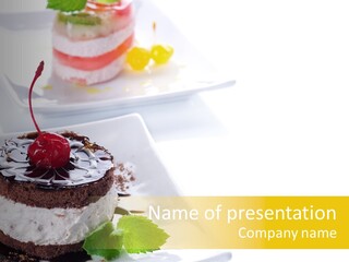 Ingredient Baked Pastry PowerPoint Template