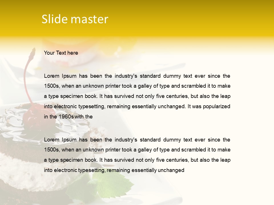 Ingredient Baked Pastry PowerPoint Template