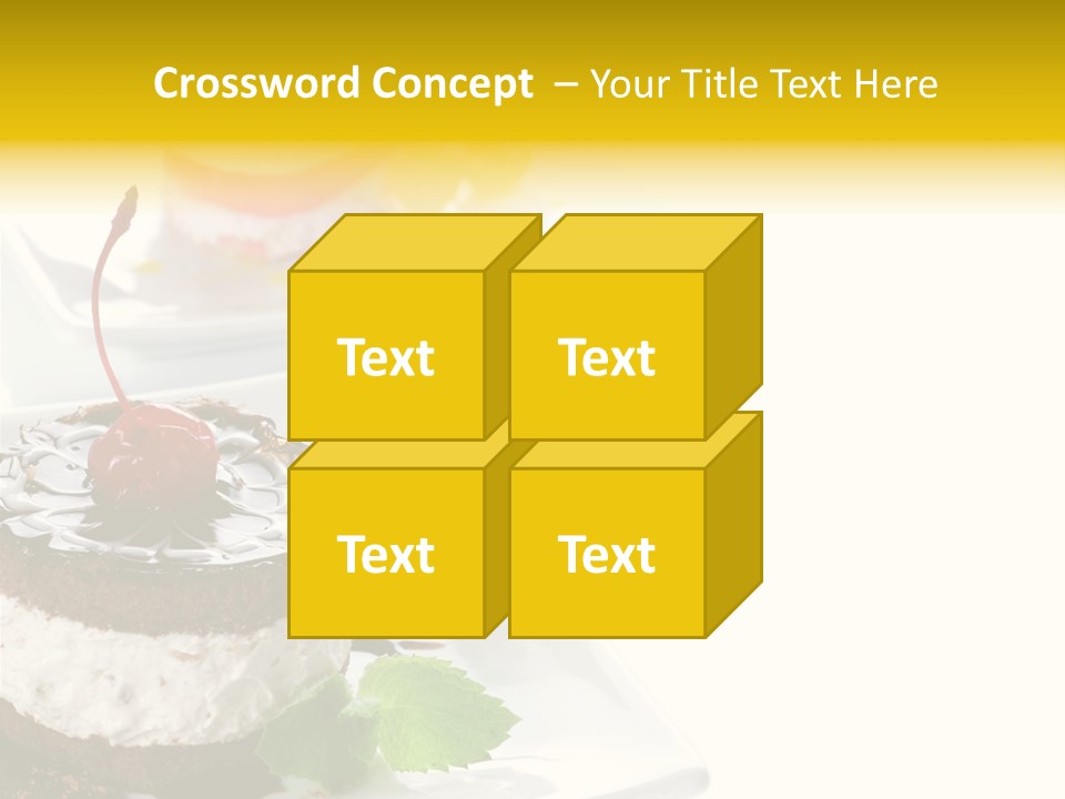 Ingredient Baked Pastry PowerPoint Template