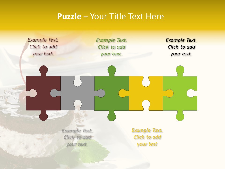 Ingredient Baked Pastry PowerPoint Template