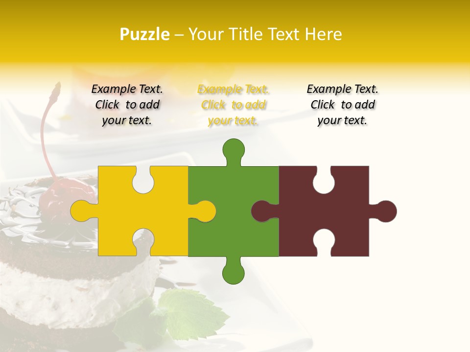 Ingredient Baked Pastry PowerPoint Template