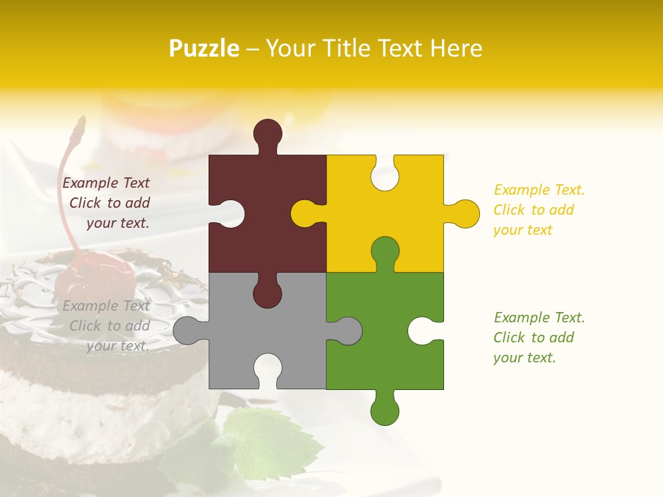 Ingredient Baked Pastry PowerPoint Template