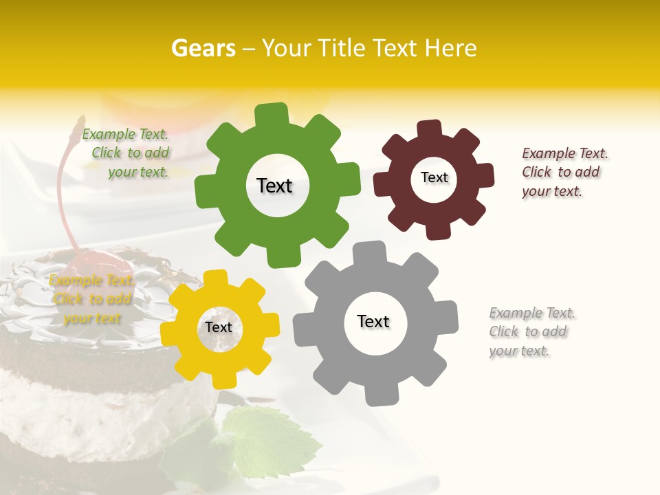 Ingredient Baked Pastry PowerPoint Template