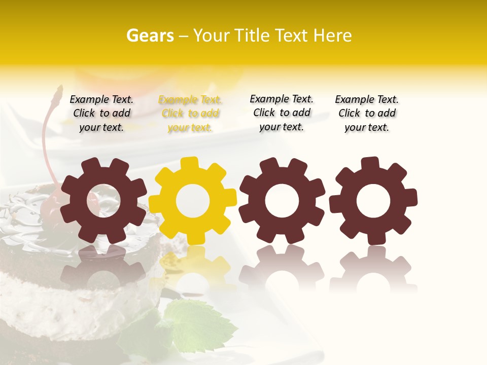 Ingredient Baked Pastry PowerPoint Template