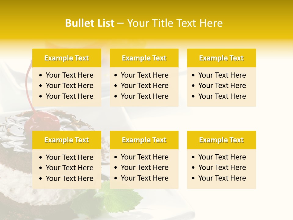 Ingredient Baked Pastry PowerPoint Template