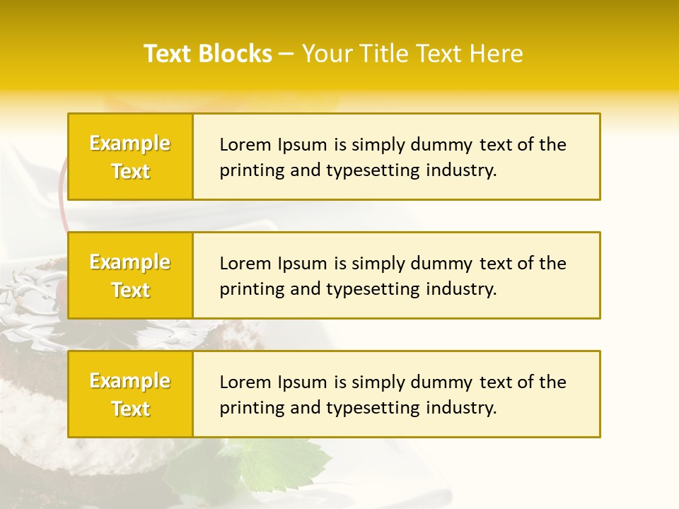 Ingredient Baked Pastry PowerPoint Template