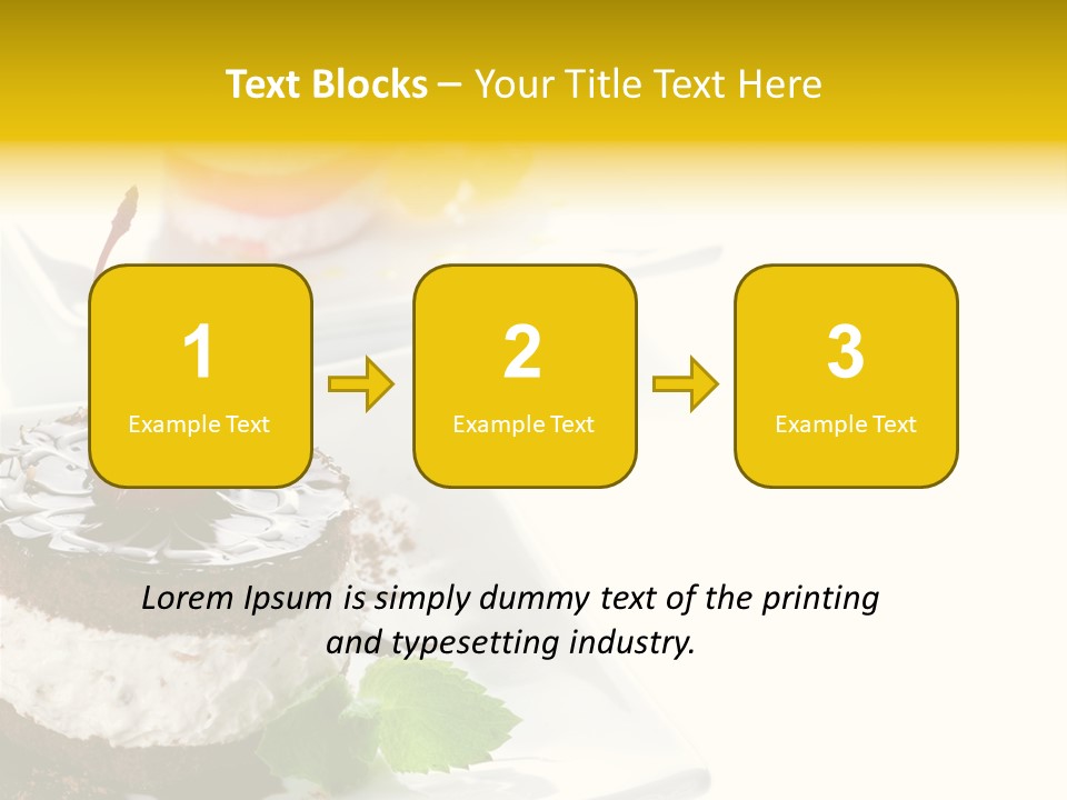 Ingredient Baked Pastry PowerPoint Template