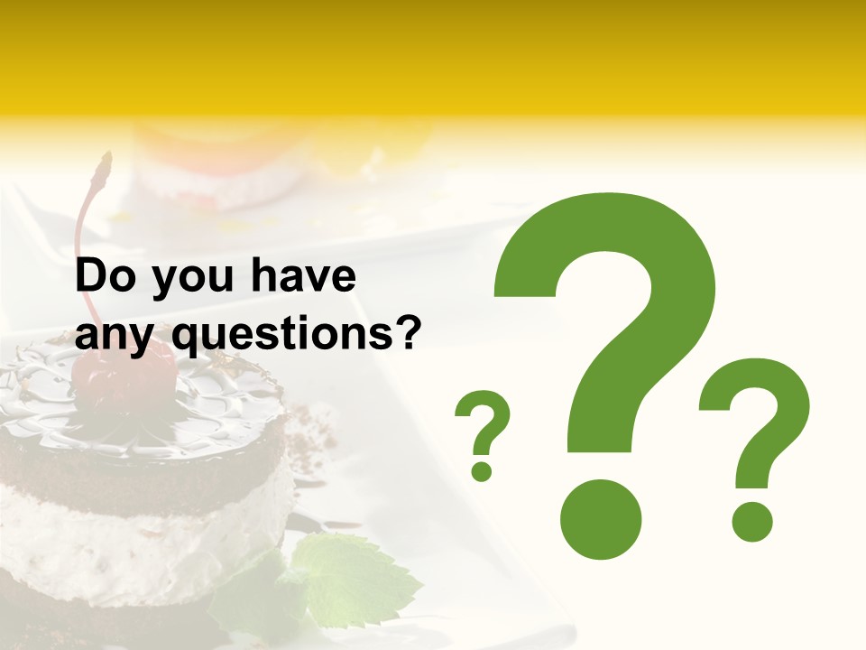 Ingredient Baked Pastry PowerPoint Template