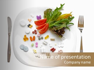 Drugs Dish Nutrition PowerPoint Template