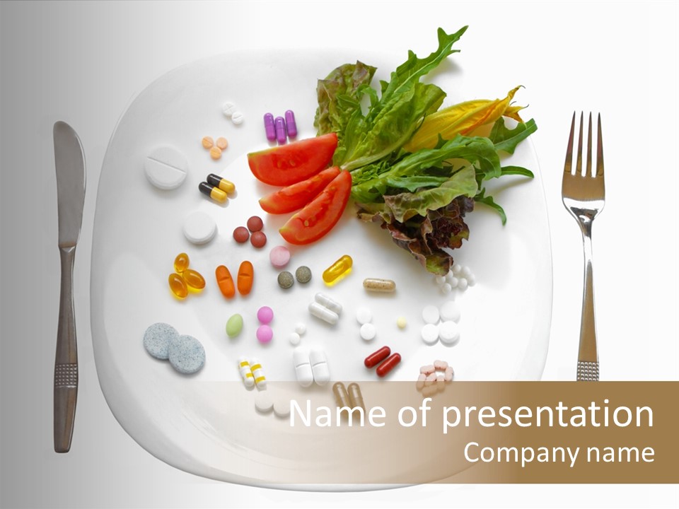 Drugs Dish Nutrition PowerPoint Template