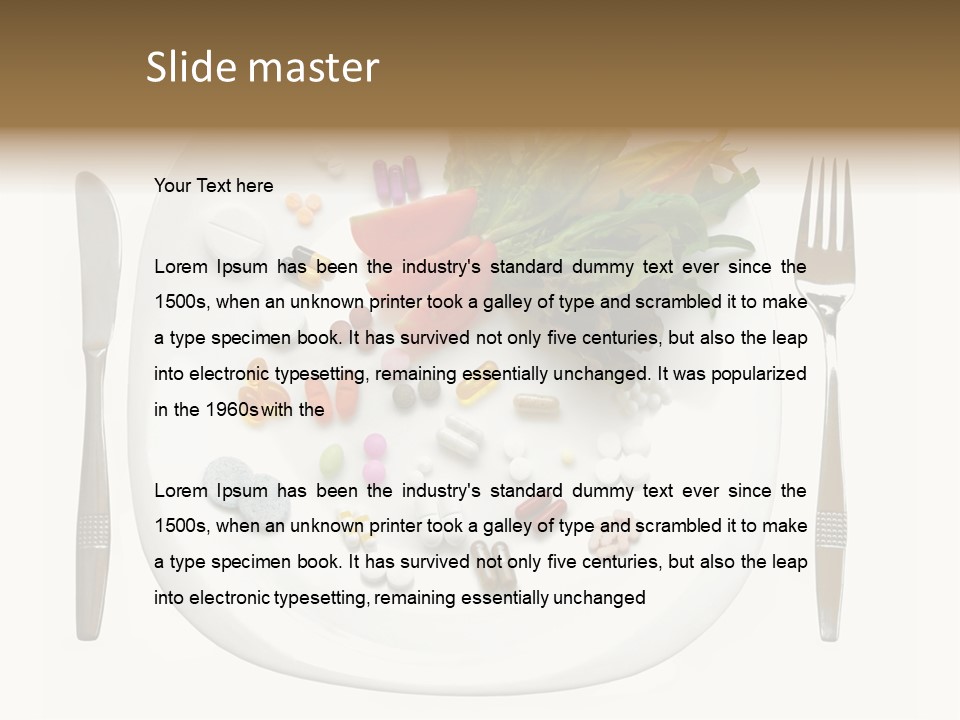 Drugs Dish Nutrition PowerPoint Template