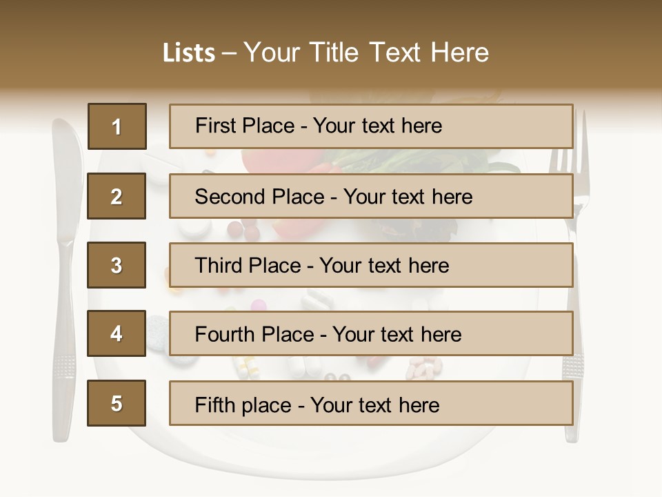 Drugs Dish Nutrition PowerPoint Template
